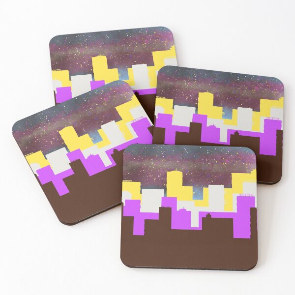 Item preview, Trans/Non- Binary City Scape designed and sold by Stargazesprings.