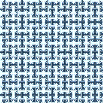 Artwork thumbnail, Blue Geometry by FunWithChemo