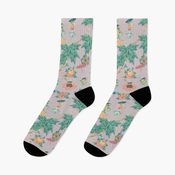 Item preview, Dusty pink tropical retro hora de cóctel designed and sold by arrpdesign.