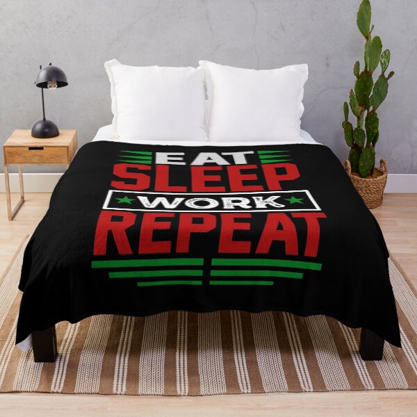Item preview, Eat. Sleep. Work. Repeat. (Dark) designed and sold by the-krisney-way.