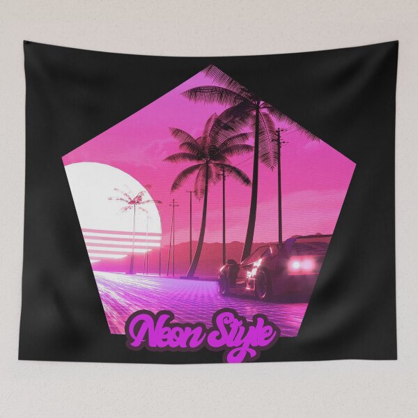 Item preview, Retro Neon Style Pink designed and sold by NexusArts.