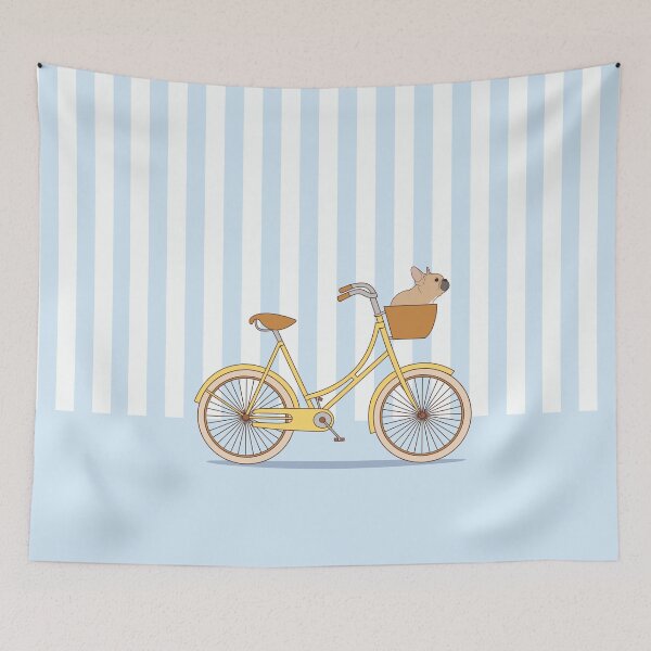 Item preview, Bicycle Basket Frenchie designed and sold by FrenchiJunction.