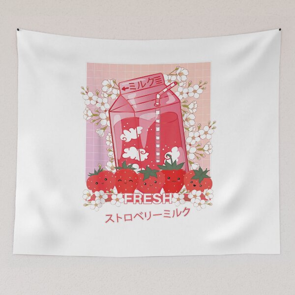 Item preview, Retro 90s Strawberry Milk Shake - Japanese Strawberry Milk designed and sold by BanBay.