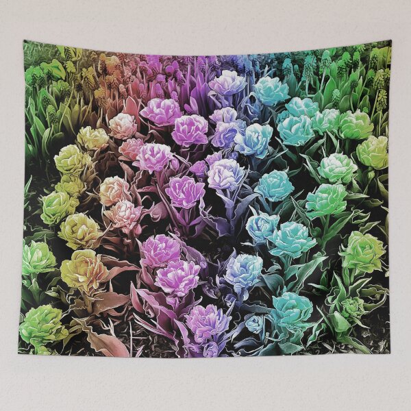 Item preview, Rainbow Pastel Tulips designed and sold by SeaChangeDesign.