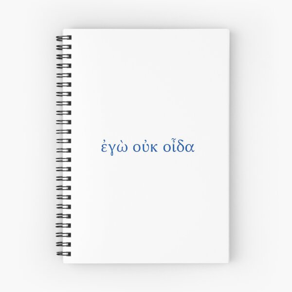 Item preview, I don't know (in Greek)--perfect for new Greek students designed and sold by Hoskins Family Designs.