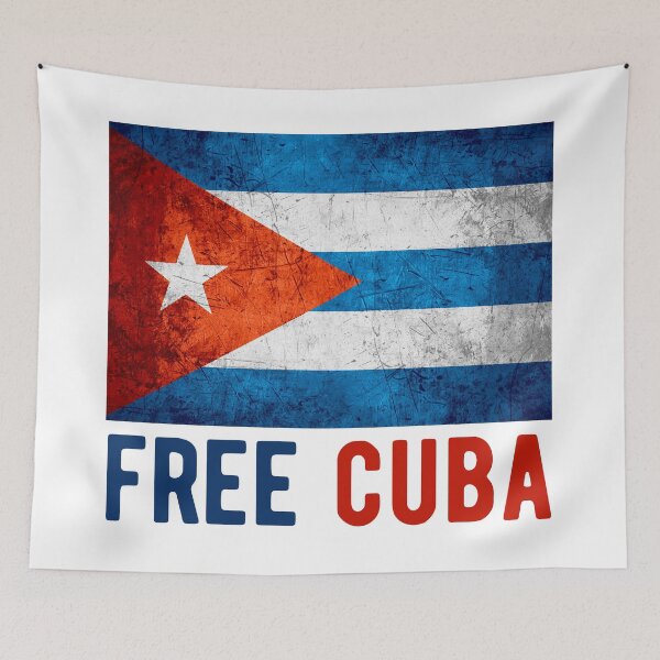 Item preview, Free Cuba | Grunge Cuban Flag designed and sold by KarolinaPaz.