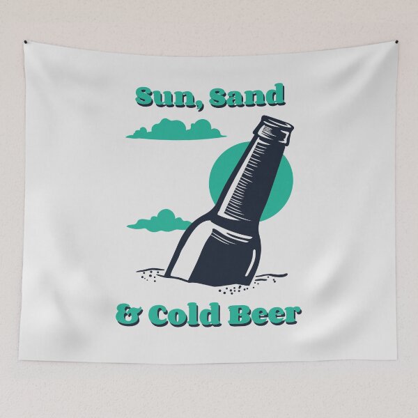 Item preview, Sun Sand and Cold Beer Summer designed and sold by ModkMerch.