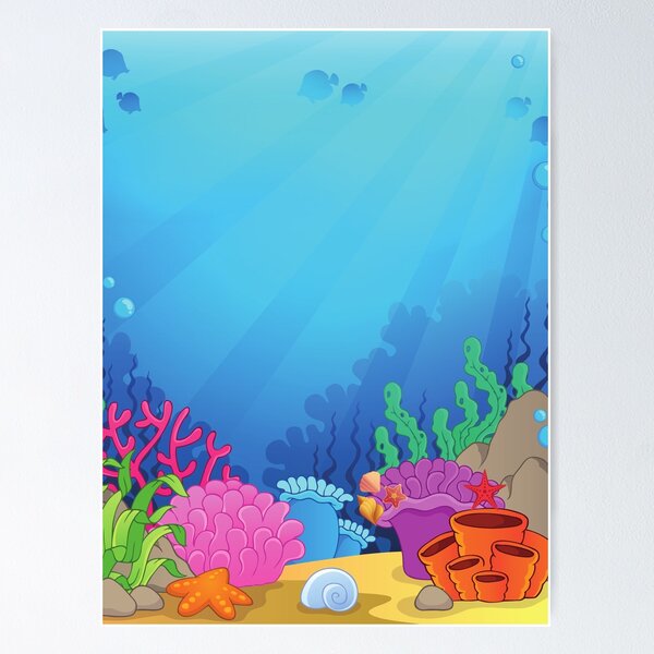 Item preview, Beach ocean summer water illustration  designed and sold by Kamzzi.