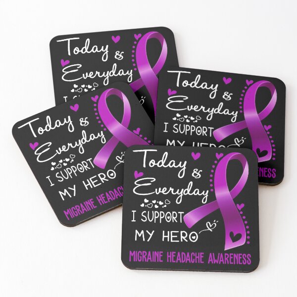 Item preview, Today And Everyday I Support My Hero Migraine Headache Awareness Warrior Gifts designed and sold by hvoid41.