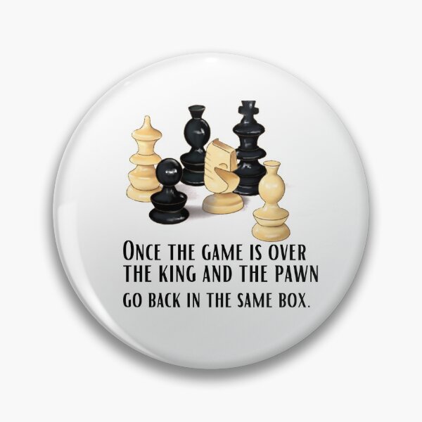 Item preview, Once the game is over, the king and the pawn go back in the same box. designed and sold by Trends4Peace.