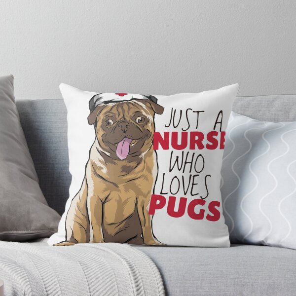 Item preview, nurse who loves Pugs designed and sold by DoloresAlaire.
