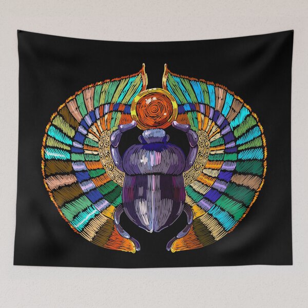Item preview, Embroidered Egyptian Scarab designed and sold by FunWithChemo.