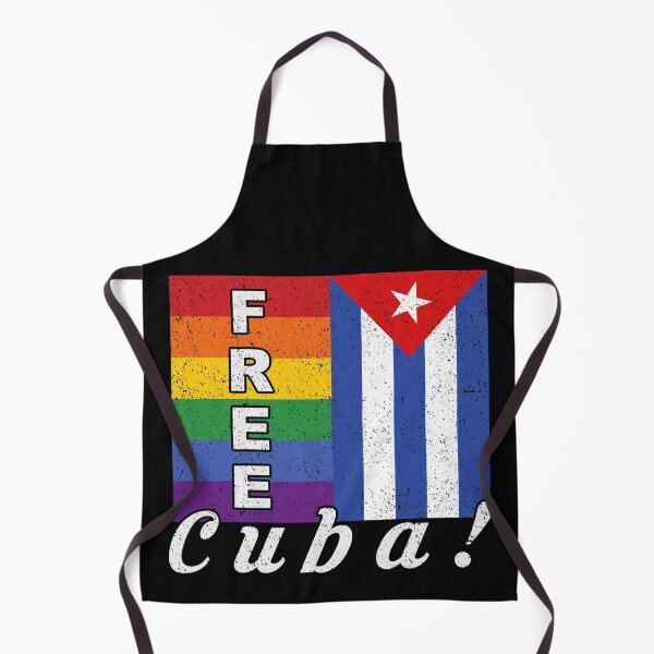 Item preview, Pride Rainbow Flag With Cuban Flag Free Cuba designed and sold by TeevesROCTees.