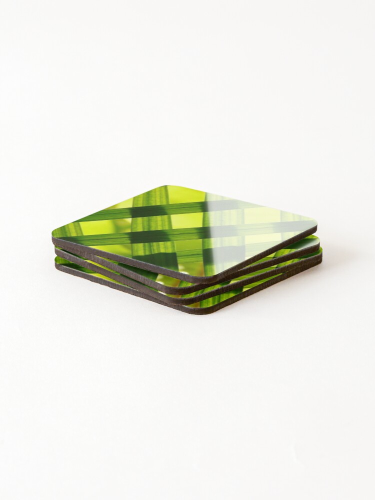 Thumbnail 4 of 5, Coasters (Set of 4), Green grass pattern designed and sold by RBCOOLSHOP.