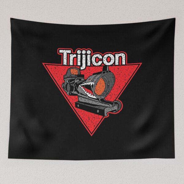 Item preview, Trijicon Red Dot Scope RMR MRO ACOG Samurai Shark Warhawk Patriot Operator Retro Battle Worn Red designed and sold by Warhawk Designs.