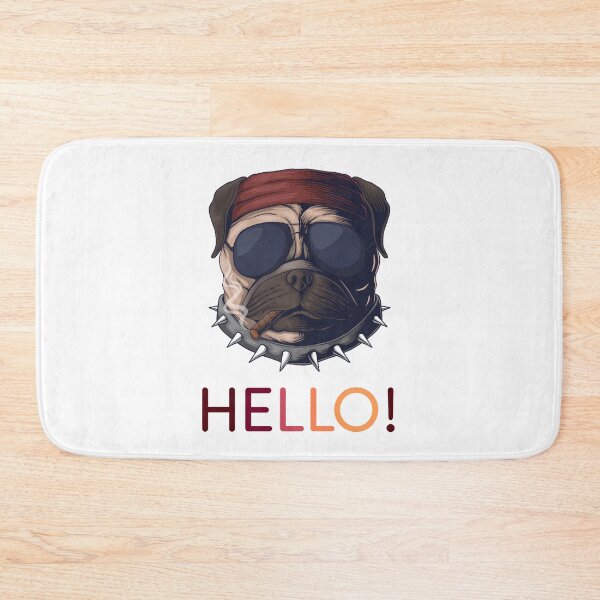 Item preview, Pug and Hello designed and sold by rahman-7.