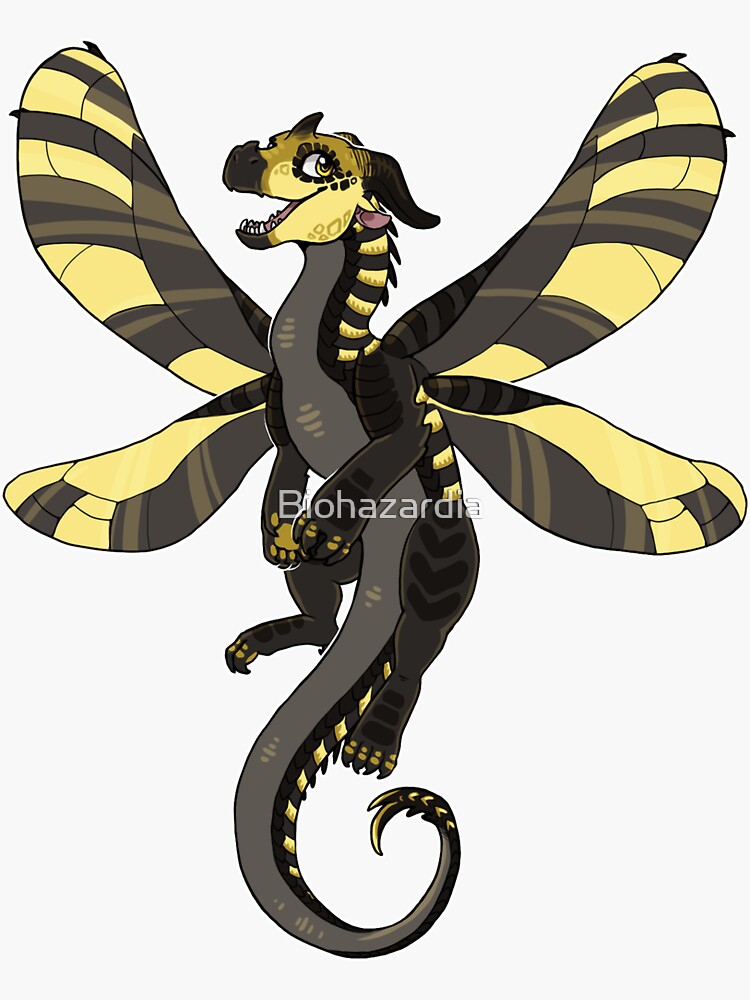 "Wings Of Fire - Bumblebee" Sticker For Sale By Biohazardia | Redbubble