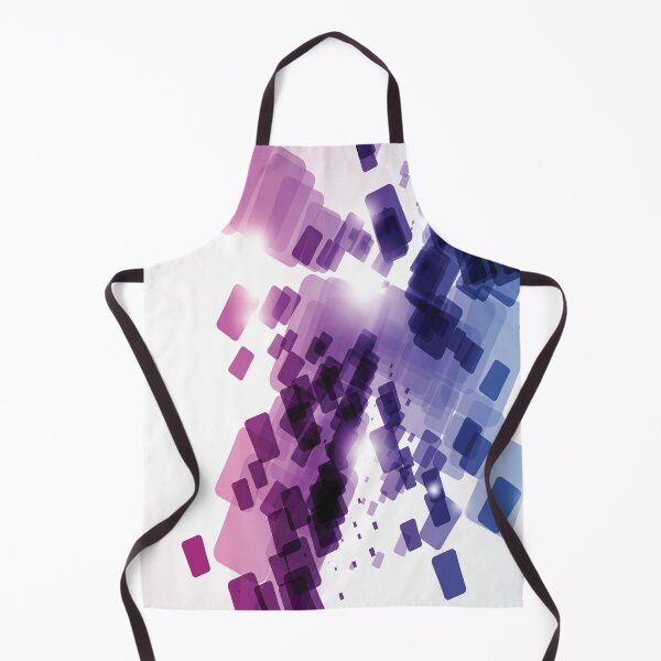 Item preview, Purple Blue Squares on a White Background Abstract Art designed and sold by Bruce ALMIGHTY Baker.
