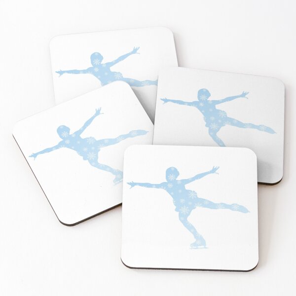 Item preview, Ice skating girl + snowing pattern designed and sold by Diversity-illus.