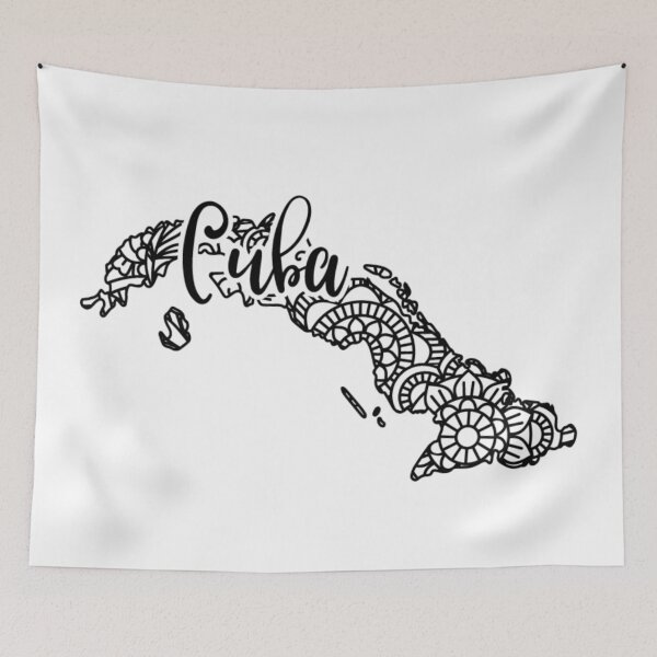 Item preview, Artisanal Cuba Map  designed and sold by MyIdentityShop.