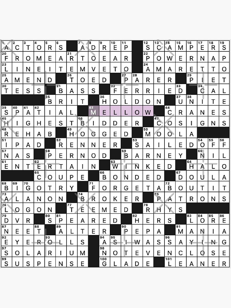 unity nyt crossword clue