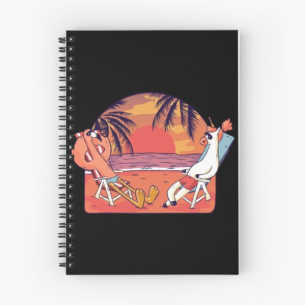 Item preview, Unicorn Flamingo Beach Sunset retro  designed and sold by TRIBExSPACE.