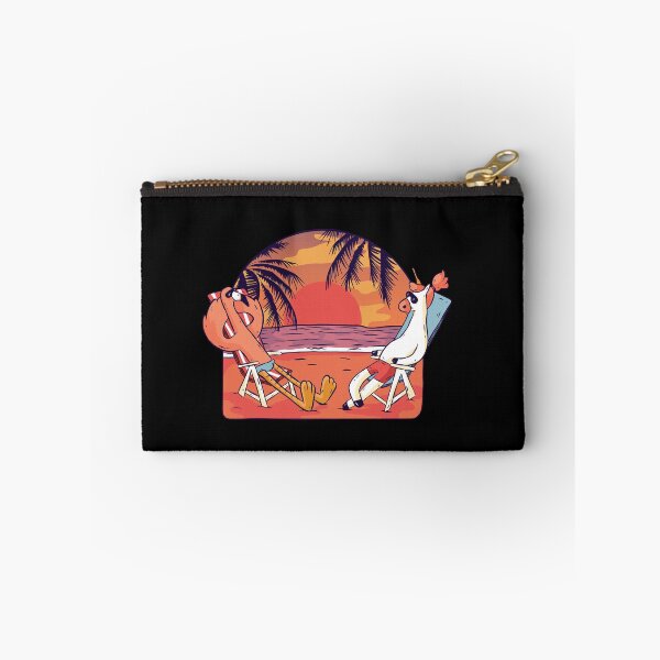 Item preview, Unicorn Flamingo Beach Sunset retro  designed and sold by TRIBExSPACE.