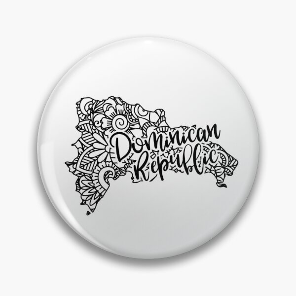 Item preview, Artisanal Dominican Republic Map  designed and sold by MyIdentityShop.