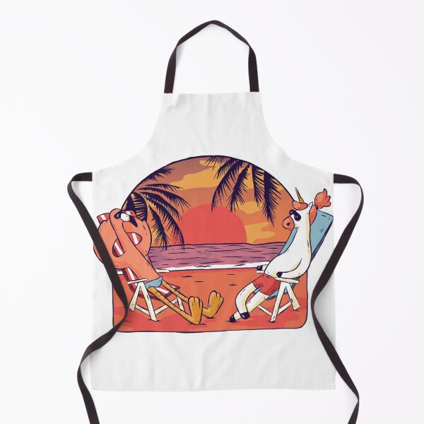 Item preview, Unicorn Flamingo Beach Sunset retro designed and sold by TRIBExSPACE.