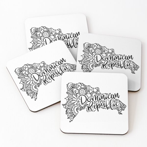 Item preview, Artisanal Dominican Republic Map  designed and sold by MyIdentityShop.