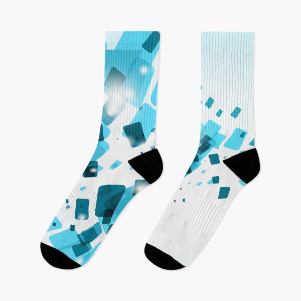 Item preview, Blue Squares on a White Background Abstract Art designed and sold by Bruce ALMIGHTY Baker.
