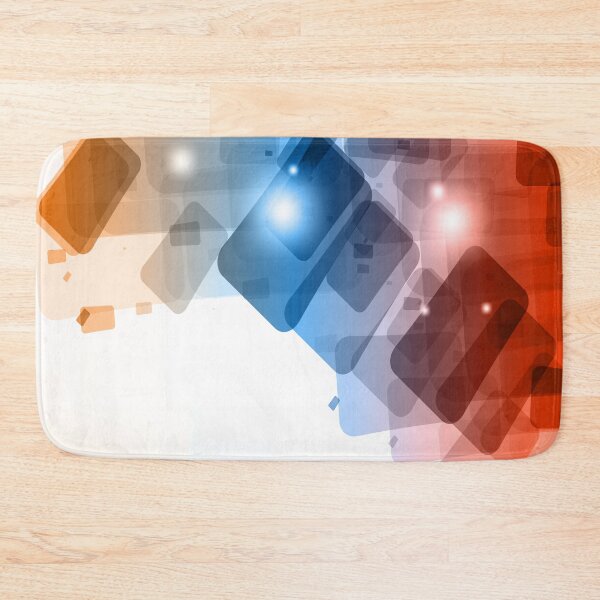 Item preview, Rainbow Squares1 on a White Background Abstract Art designed and sold by Bruce ALMIGHTY Baker.
