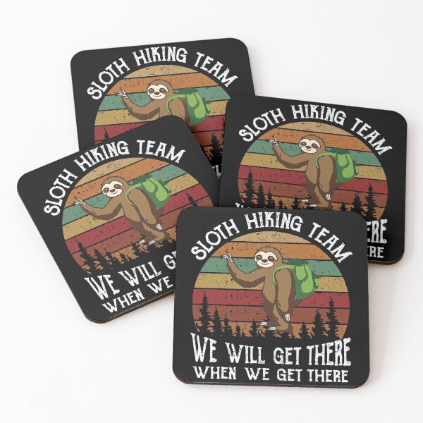 Item preview, Sloth Hiking Team - We will get there, when we get there, Funny Vintage designed and sold by Dahiss.