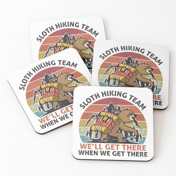 Item preview, Sloth Hiking Team - We will get there, when we get there, Funny Vintage designed and sold by Dahiss.