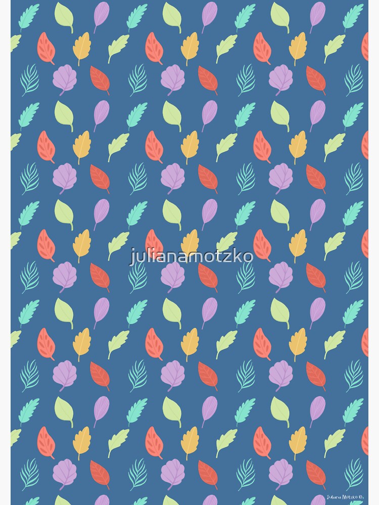 Colorful Leaves Pattern by julianamotzko