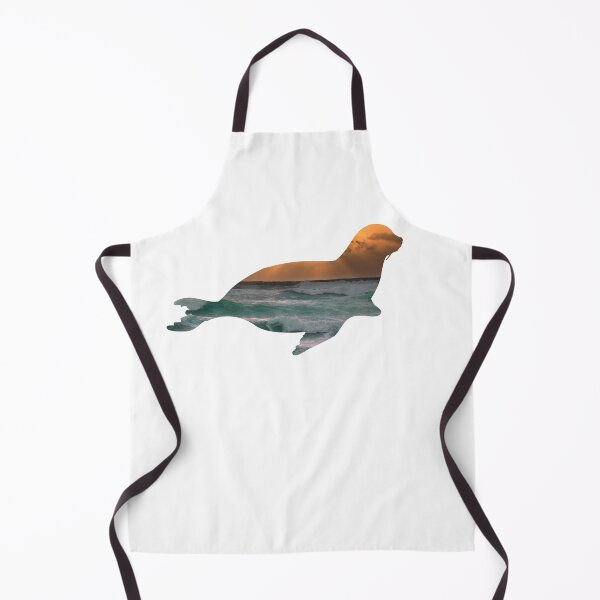 Item preview, .Seal Sea Lion & Sunset Ocean Waves Silhouette designed and sold by VisionQuestArts.