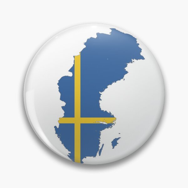 Item preview, Sweden Map With Flag designed and sold by MyIdentityShop.