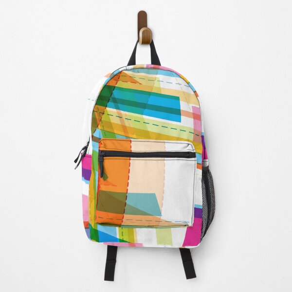 Item preview, Rainbow Lines on a White Background Abstract Art designed and sold by Bruce ALMIGHTY Baker.