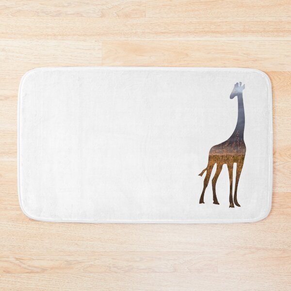 Item preview, Giraffe Silhouette with Sunset African Grasslands designed and sold by VisionQuestArts.