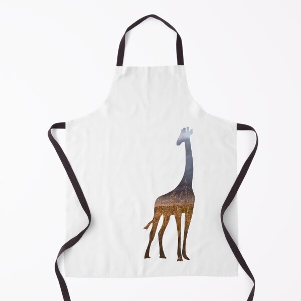 Item preview, Giraffe Silhouette with Sunset African Grasslands designed and sold by VisionQuestArts.