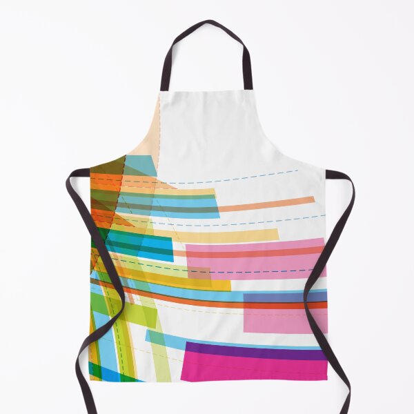 Item preview, Rainbow Lines on a White Background Abstract Art designed and sold by Bruce ALMIGHTY Baker.