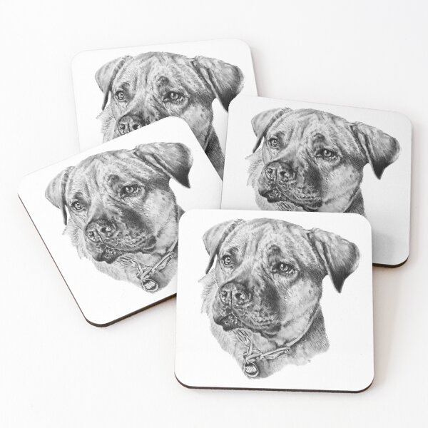Item preview, Zeus the English Mastiff for Jax WITH WHITE BACKGROUND designed and sold by Ro Windust.