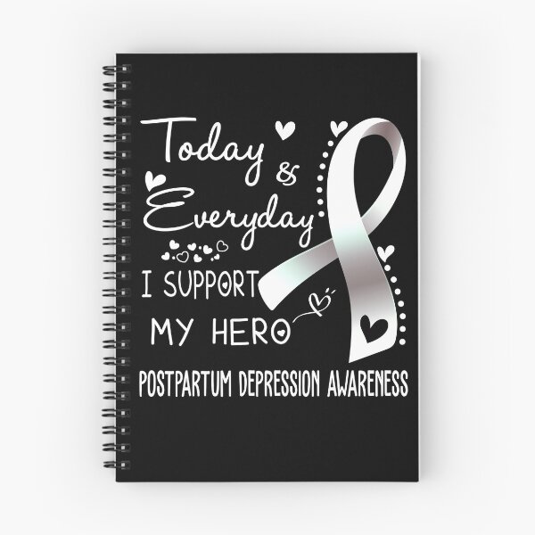Item preview, Today And Everyday I Support My Hero Postpartum Depression Awareness Warrior Gifts designed and sold by hvoid41.