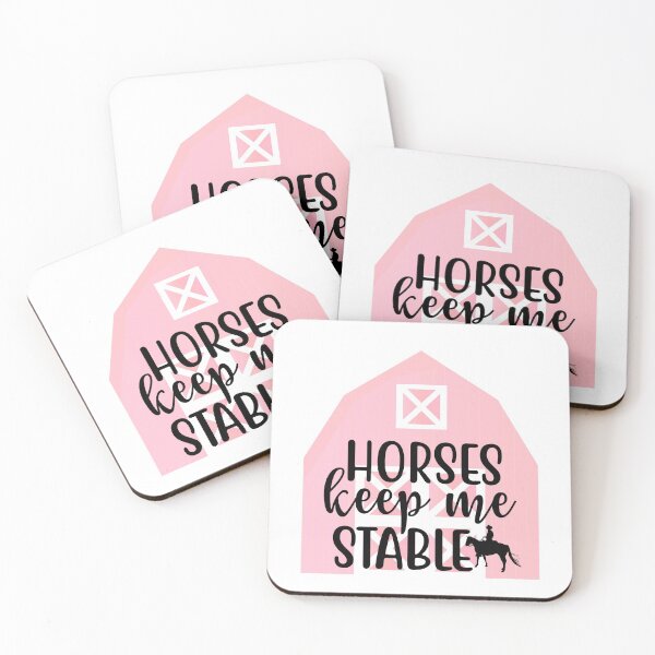 Item preview, Horses keep me Stable designed and sold by WeTrieditatHome.