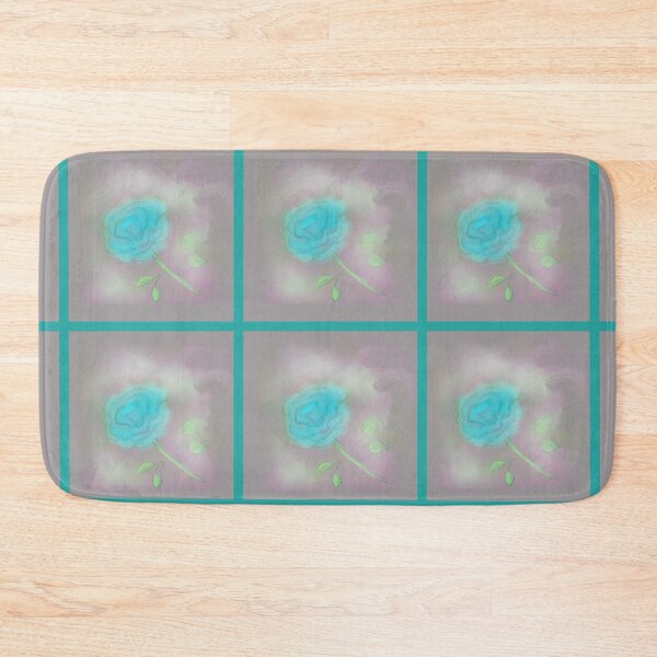 Item preview, Soft Teal Roses on Gray Background  designed and sold by clounewcomb.