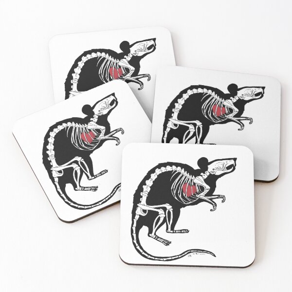 Item preview, Rat Skeleton with Heart designed and sold by RootSpellStudio.