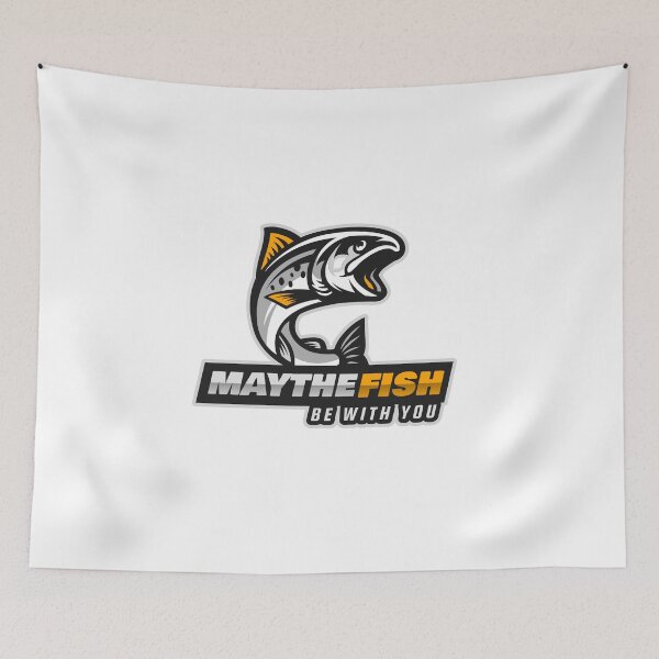 Item preview, May The Fish Be With You Fisherman Fishing Angler Funny Motivational designed and sold by HppyStrngHelthy.