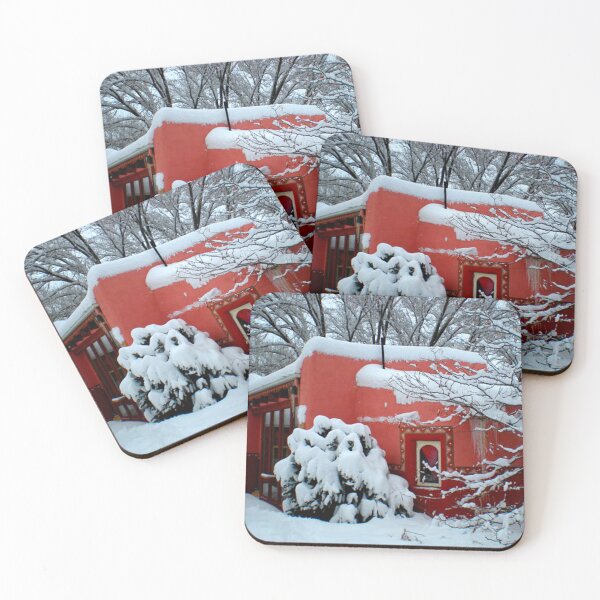 Item preview, Casa Rosa in the Snow designed and sold by KR Art Studio.
