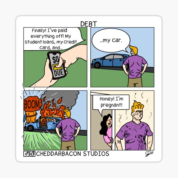 Debt Always Finds You Sticker