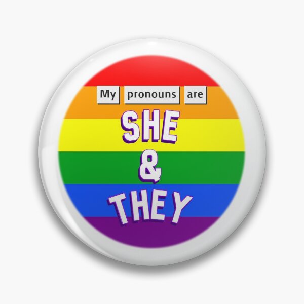 Item preview, My Pronouns Are She/They designed and sold by KJ D.